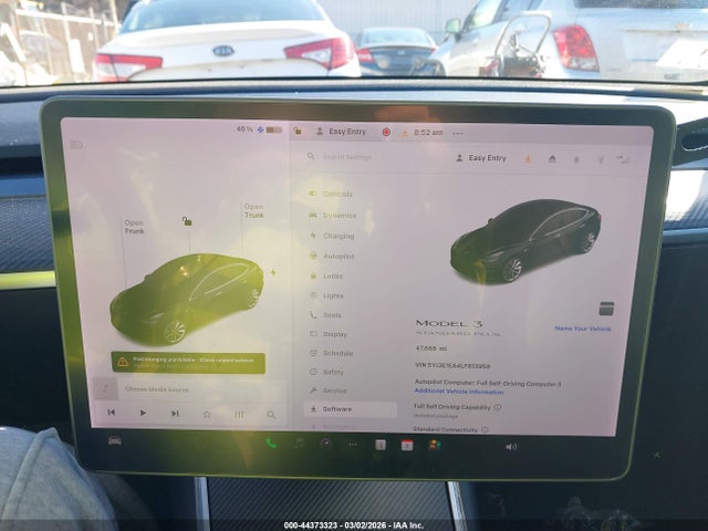 2020 Tesla Model 3 მანქანა იყიდება აუქციონზე, vin: 5YJ3E1EA4LF613959, აუქციონის ნომერი: 44373323