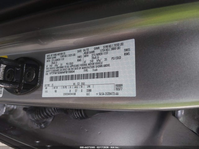 Ford F-150 Platinum 2022 1FTFW1E88NFB15804 Image 9