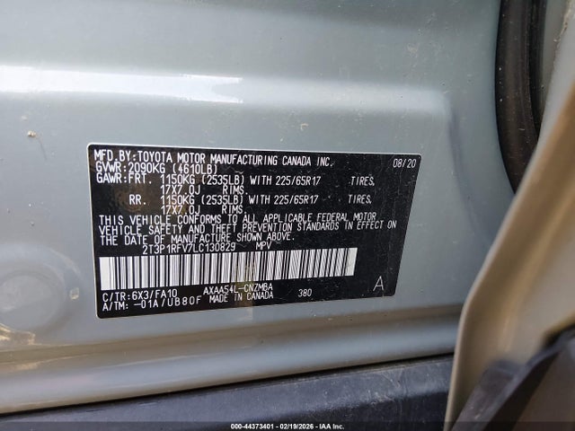 Toyota Rav4 Xle 2020 2T3P1RFV7LC130829 Image 9
