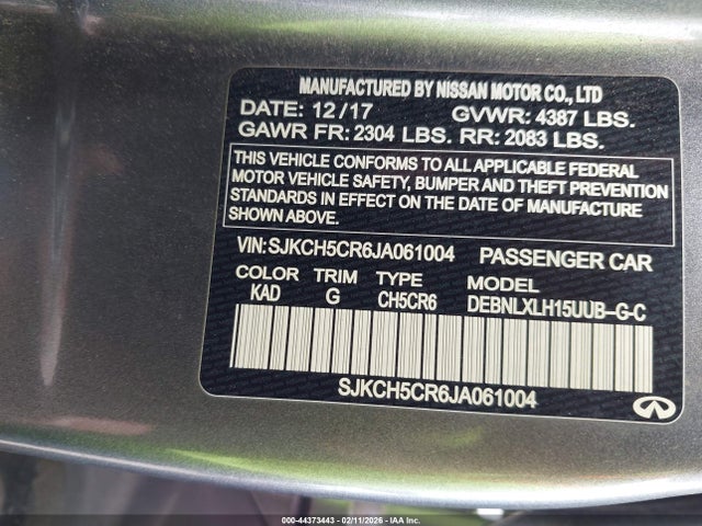 2018 INFINITI QX30 SJKCH5CR6JA061004 Photo 8