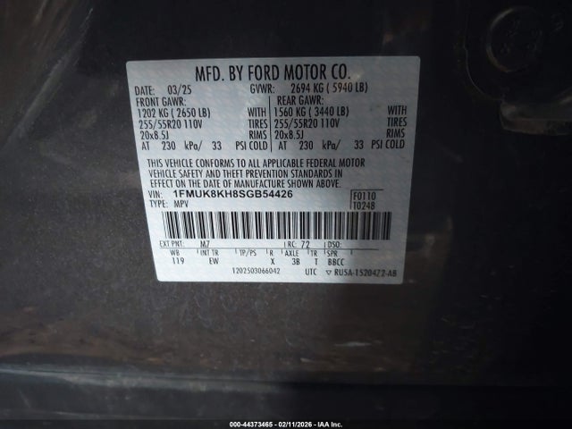 1FMUK8KH8SGB54426 Ford Explorer St-line