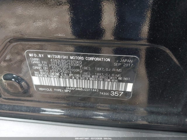 2018 MITSUBISHI OUTLANDER SPORT JA4AP3AW5JZ011443 Photo 8