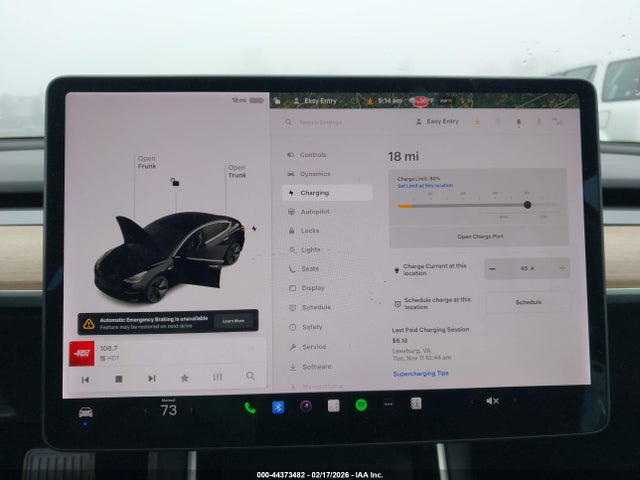2019 Tesla Model 3 Long Range/performance მანქანა იყიდება აუქციონზე, vin: 5YJ3E1EB3KF208585, აუქციონის ნომერი: 44373482