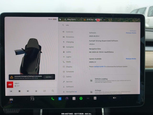 2019 Tesla Model 3 Long Range/performance მანქანა იყიდება აუქციონზე, vin: 5YJ3E1EB3KF208585, აუქციონის ნომერი: 44373482