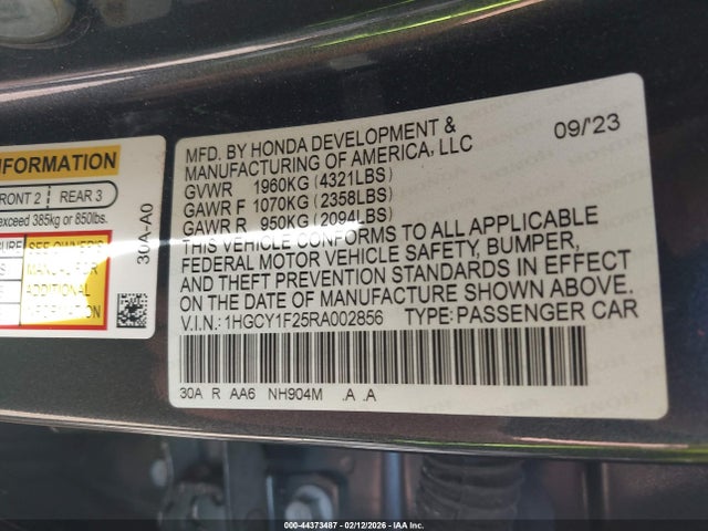 2024 HONDA ACCORD 1HGCY1F25RA002856 Photo 8