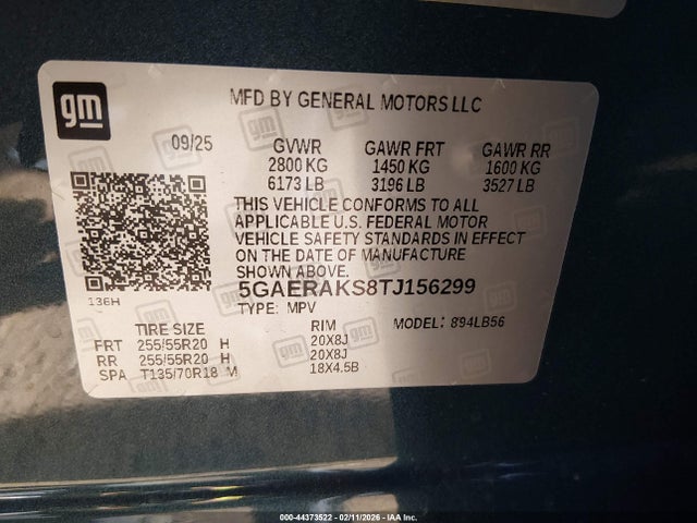 5GAERAKS8TJ156299 Buick Enclave Preferred