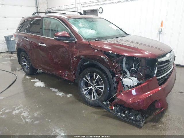 Toyota Highlander Xle V6 2016 5TDJKRFHXGS337718 Image 1