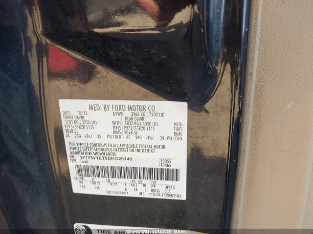 2013 FORD F-150 1FTFW1ET5DKG26140 Photo 8