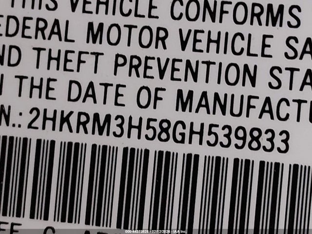 Honda CR-V EX 2016 2HKRM3H58GH539833 Image 9