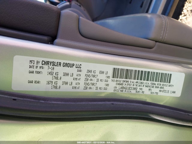 Aukcja sprzedaży 2011 Jeep Grand Cherokee Laredo, vin: 1J4RR4GG1BC519092, numer aukcji: 44373831