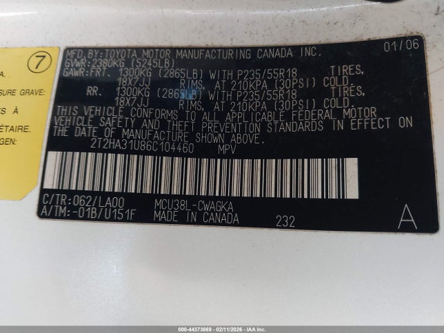 2006 LEXUS RX 330 2T2HA31U86C104460 Photo 8