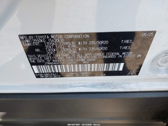 Subaru Solterra Limited 2025 JTMABABA1SA106836 Image 9