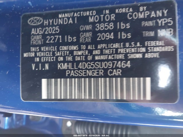 Hyundai ELANTRA SE 2025 KMHLL4DG5SU097464 Image 9