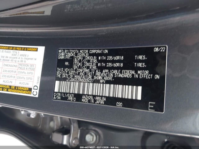 2022 LEXUS NX 350H JTJGKCEZ9N5005027 Photo 8