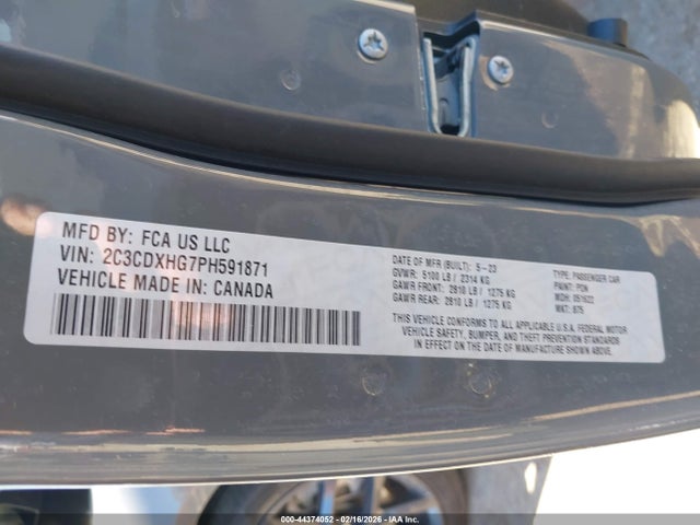 2023 DODGE CHARGER 2C3CDXHG7PH591871 Photo 8