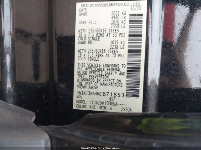 2021 NISSAN ROGUE 5N1AT3BA4MC671853 Photo 8