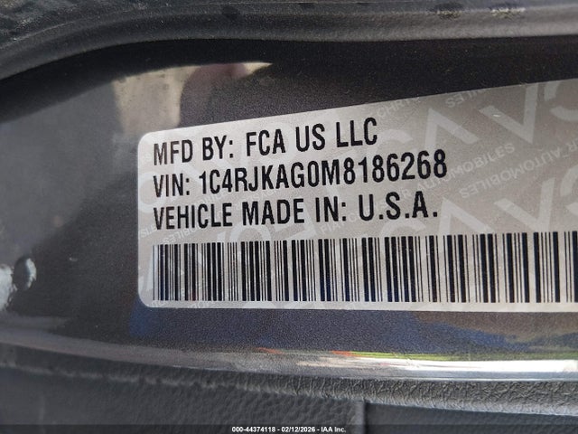 1C4RJKAG0M8186268 Jeep Grand Cherokee L Altitude 4x4