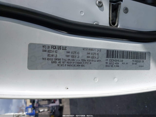Продажа на аукционе авто 2019 Dodge Charger Gt Rwd, vin: 2C3CDXHG2KH613168, номер лота: 44374221