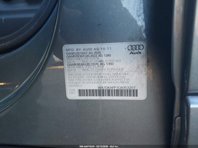 2012 AUDI Q5 WA1DKAFP1CA053207 Photo 8