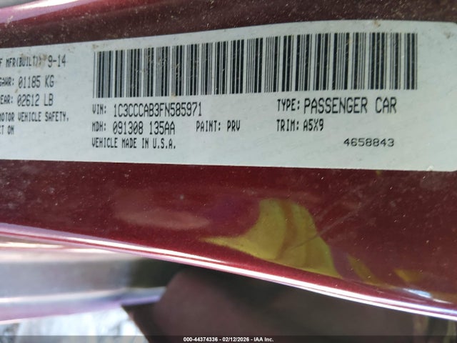 Chrysler 200 Limited 2015 1C3CCCAB3FN585971 Image 9