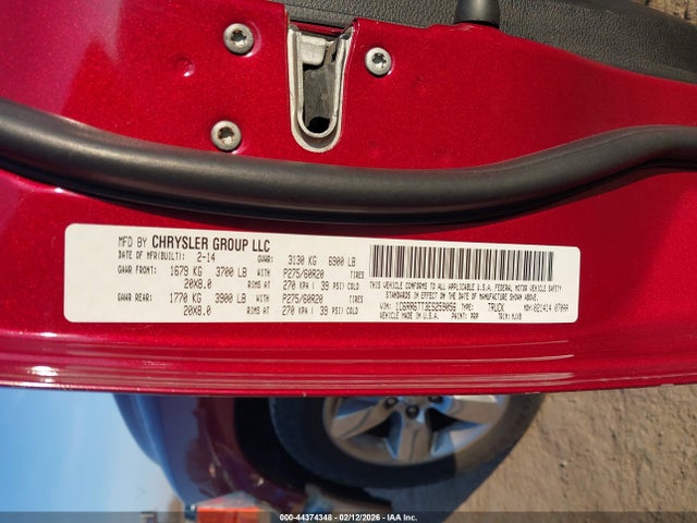 44374348 :رقم المزاد ، 1C6RR6TT3ES259056 vin ، 2014 Ram 1500 Lone Star مزاد بيع