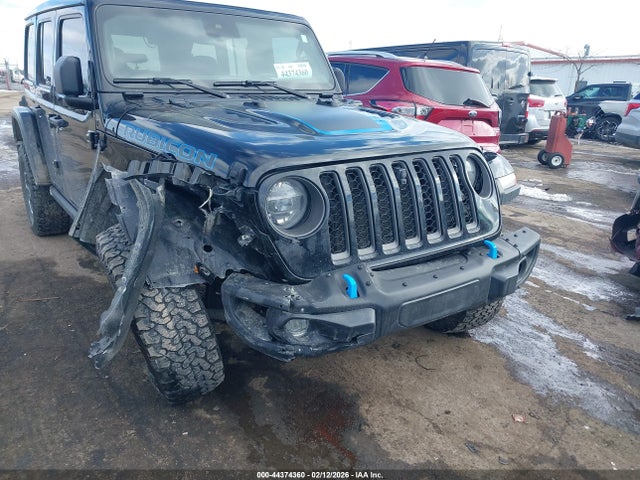 2021 Jeep Wrangler 4xe Unlimited Rubicon 4x4 მანქანა იყიდება აუქციონზე, vin: 1C4JJXR69MW642754, აუქციონის ნომერი: 44374360
