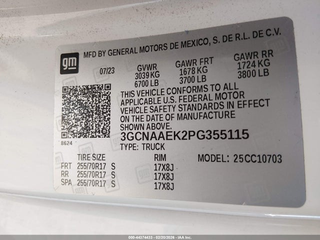 Chevrolet Silverado 1500 2wd Standard Bed Wt 2023 3GCNAAEK2PG355115 Image 9