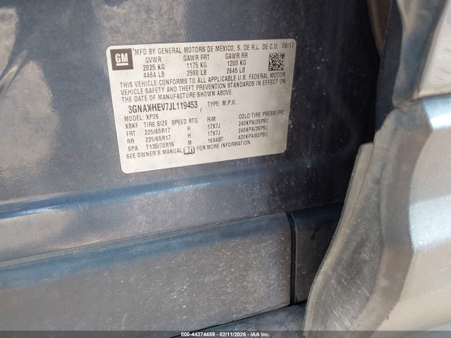 3GNAXHEV7JL119453 Chevrolet EQUINOX LS