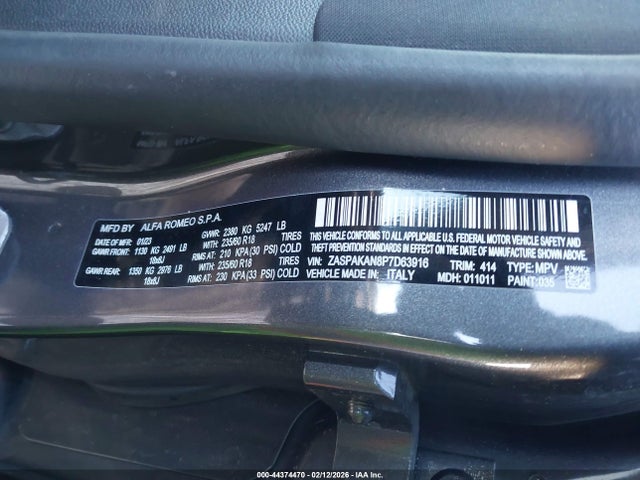 ZASPAKAN8P7D63916 Alfa Romeo Stelvio Sprint Awd