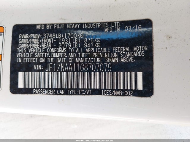JF1ZNAA11G8707079 Scion Fr-s Release Series 2.0