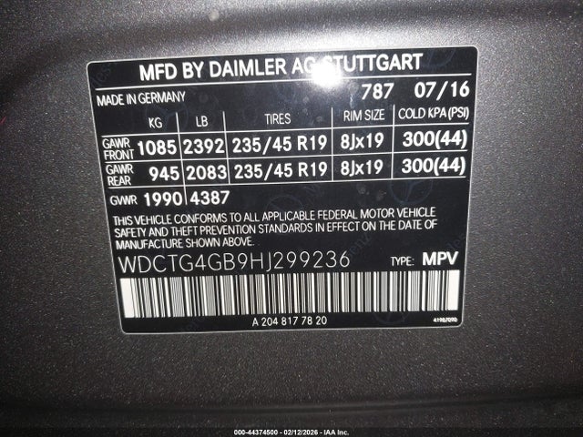 2017 MERCEDES-BENZ GLA 250 WDCTG4GB9HJ299236 Photo 8