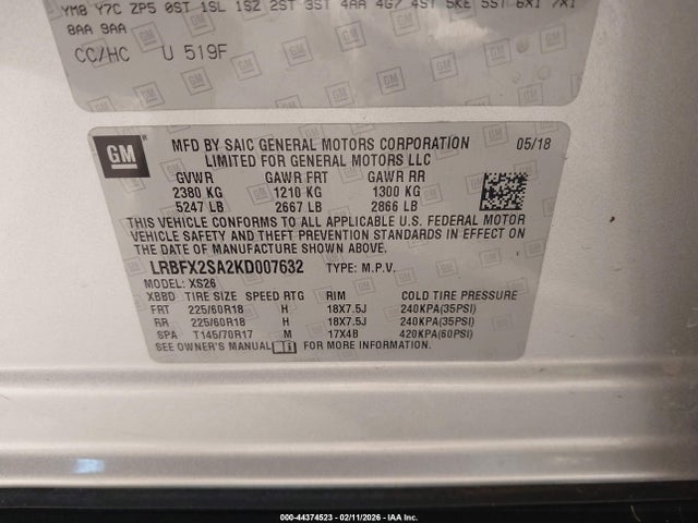 Buick Envision Awd Essence 2019 LRBFX2SA2KD007632 Image 9
