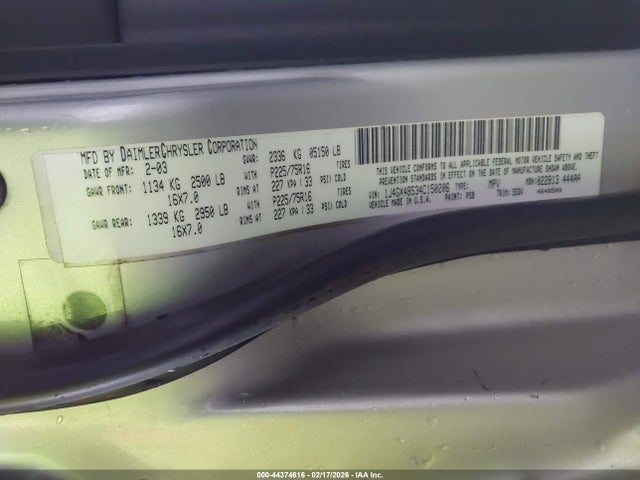 2004 JEEP GRAND CHEROKEE 1J4GX48S34C150206 Photo 8