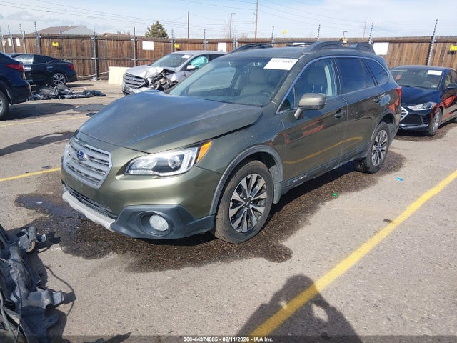 2015 Subaru Outback 2.5i Limited მანქანა იყიდება აუქციონზე, vin: 4S4BSANC4F3315835, აუქციონის ნომერი: 44374885