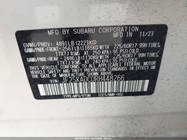 JF2SKADC0RH448266 Subaru Forester Premium