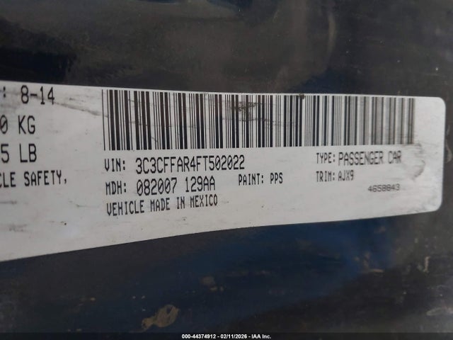 Fiat 500 POP 2015 3C3CFFAR4FT502022 Image 9