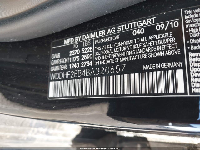 2011 MERCEDES-BENZ E 350 BLUETEC WDDHF2EB4BA320657 Photo 8