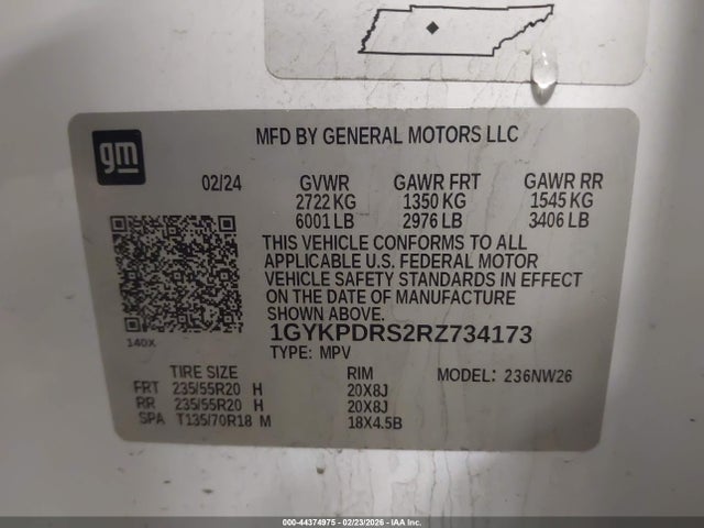 2024 CADILLAC XT6 1GYKPDRS2RZ734173 Photo 8