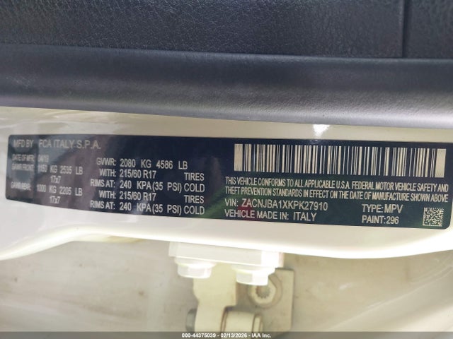 2019 JEEP RENEGADE ZACNJBA1XKPK27910 Photo 8