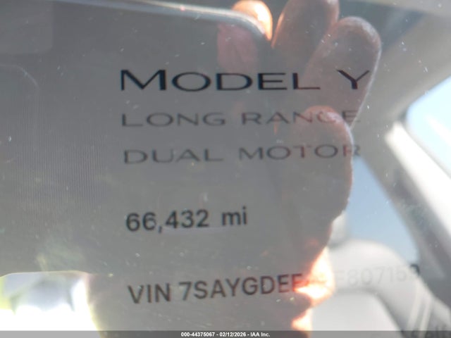 Aukcja sprzedaży 2023 Tesla Model Y Awd/long Range Dual Motor All-wheel Drive, vin: 7SAYGDEE4PF807159, numer aukcji: 44375067