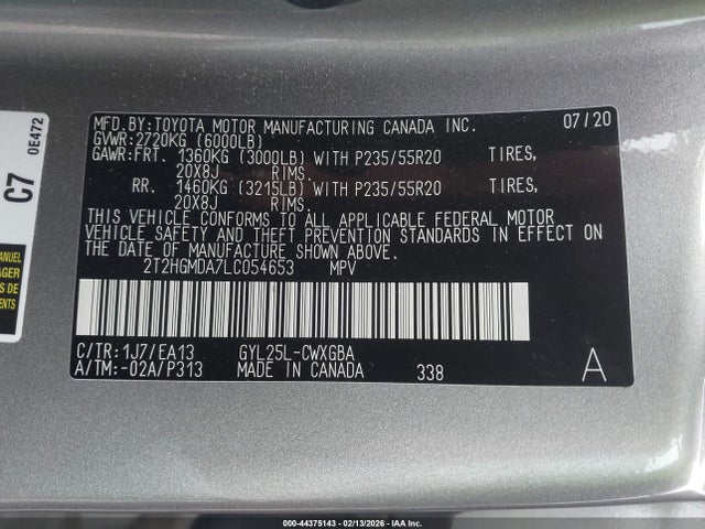 Lexus RX 450H 2020 2T2HGMDA7LC054653 Image 9