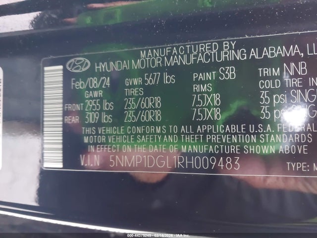 Hyundai Santa Fe Se 2024 5NMP1DGL1RH009483 Image 9