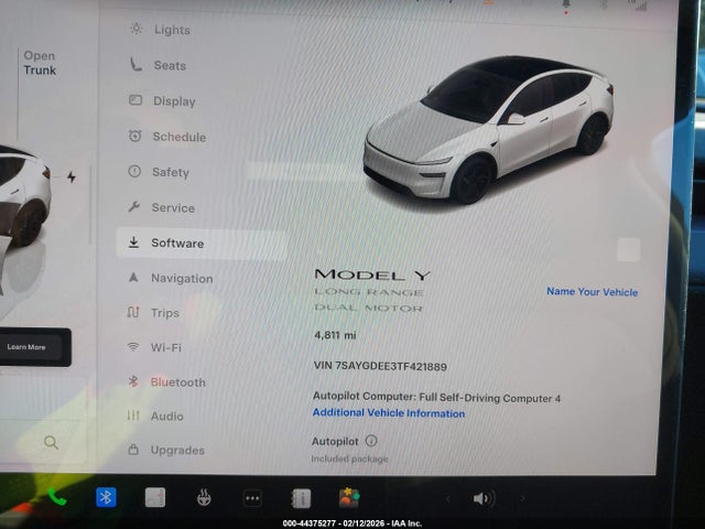 Aukcja sprzedaży 2026 Tesla Model Y Long Range Launch Series/premium All-wheel Drive, vin: 7SAYGDEE3TF421889, numer aukcji: 44375277