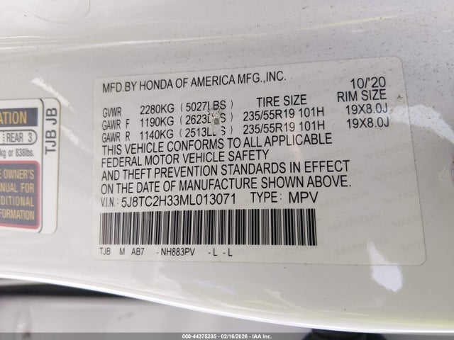 Acura Rdx Standard 2021 5J8TC2H33ML013071 Image 9