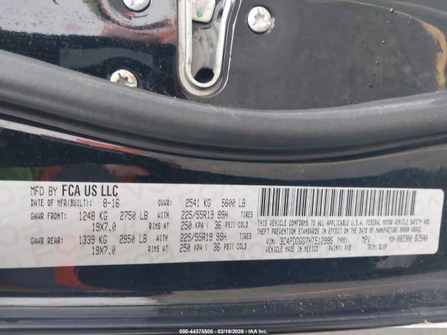 2017 DODGE JOURNEY 3C4PDDGG7HT512995 Photo 8