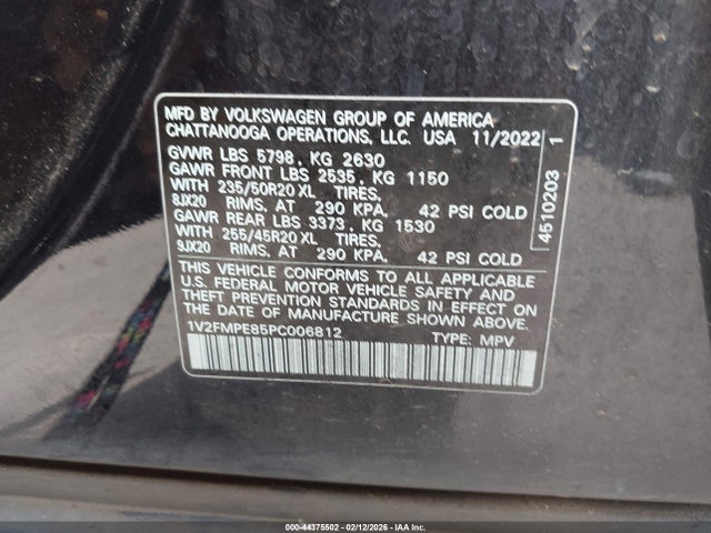 Aukcja sprzedaży 2023 Volkswagen Id.4 Pro S/pro S Plus, vin: 1V2FMPE85PC006812, numer aukcji: 44375502