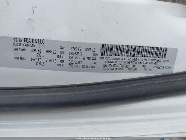 Aukcja sprzedaży 2015 Ram Cargo Tradesman, vin: 2C4JRGAG1FR666491, numer aukcji: 44375515