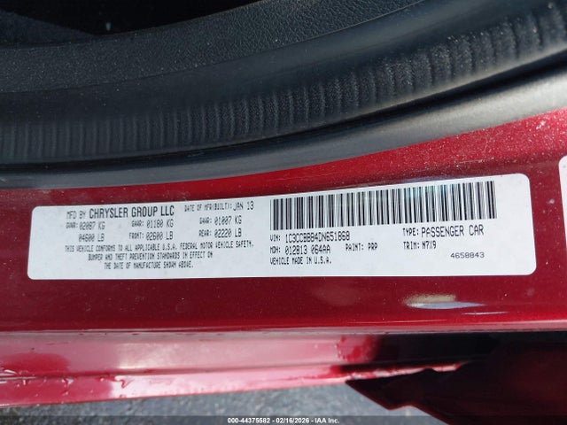 2013 CHRYSLER 200 1C3CCBBB4DN651868 Photo 8