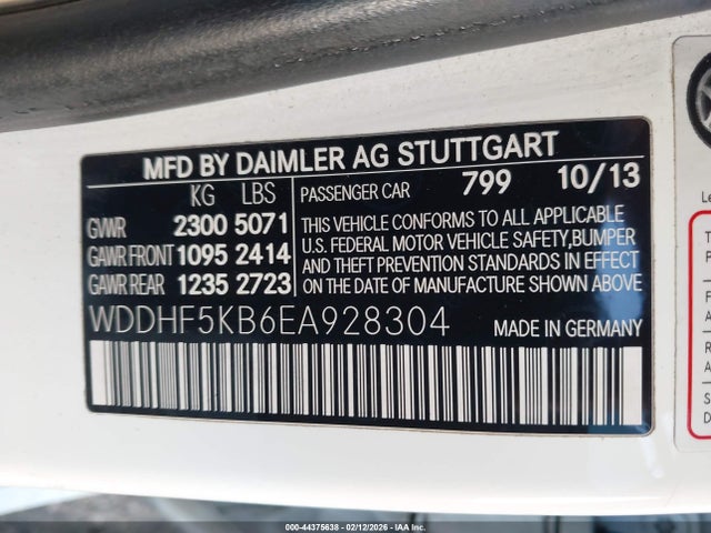 WDDHF5KB6EA928304 Mercedes-Benz E 350