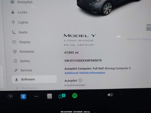 2021 TESLA MODEL Y 5YJYGDEEXMF065679 Photo 6